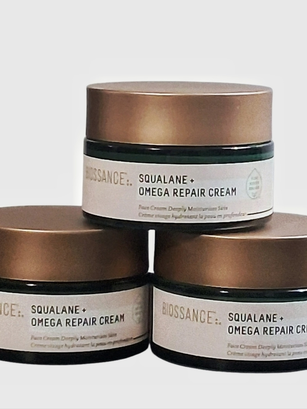 NEW BIOSSANCE Squalane + Omega Repair Cream Set